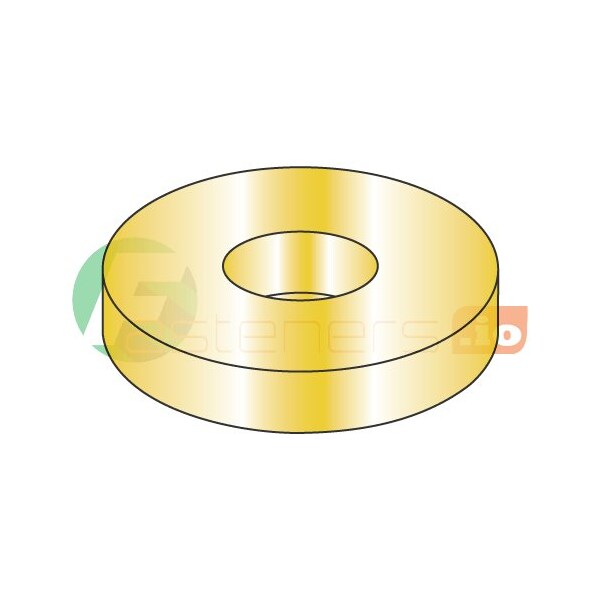 Newport Fasteners Flat Washer, For Screw Size 5/16" , Steel Zinc Yellow Finish, 25 PK 967819 - main